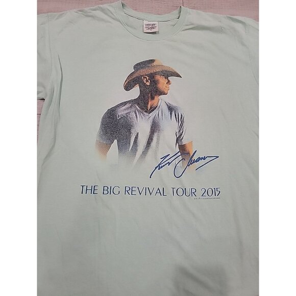 Kenny Chesney Shirt Womens Large Comfort Colors Concert Revival Tour Merch 2015 - Picture 2 of 5